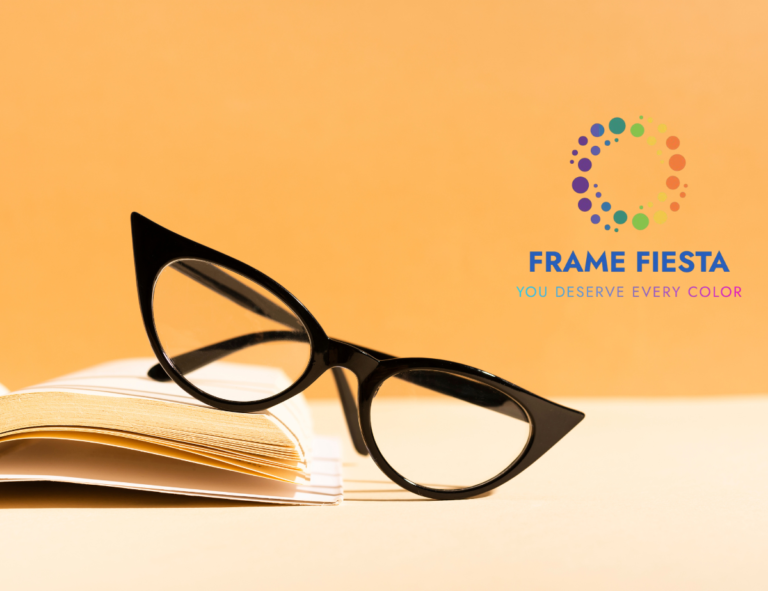 Black frame eyeglasses